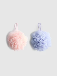 2pk Extra Large Shower Puffs