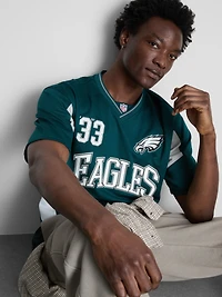 Men's Green NFL Philadelphia Eagles V-Neck T-Shirt