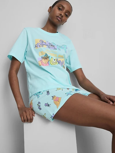 Disney Pixar’s Monster Inc Graphic Shorty Pajamas
