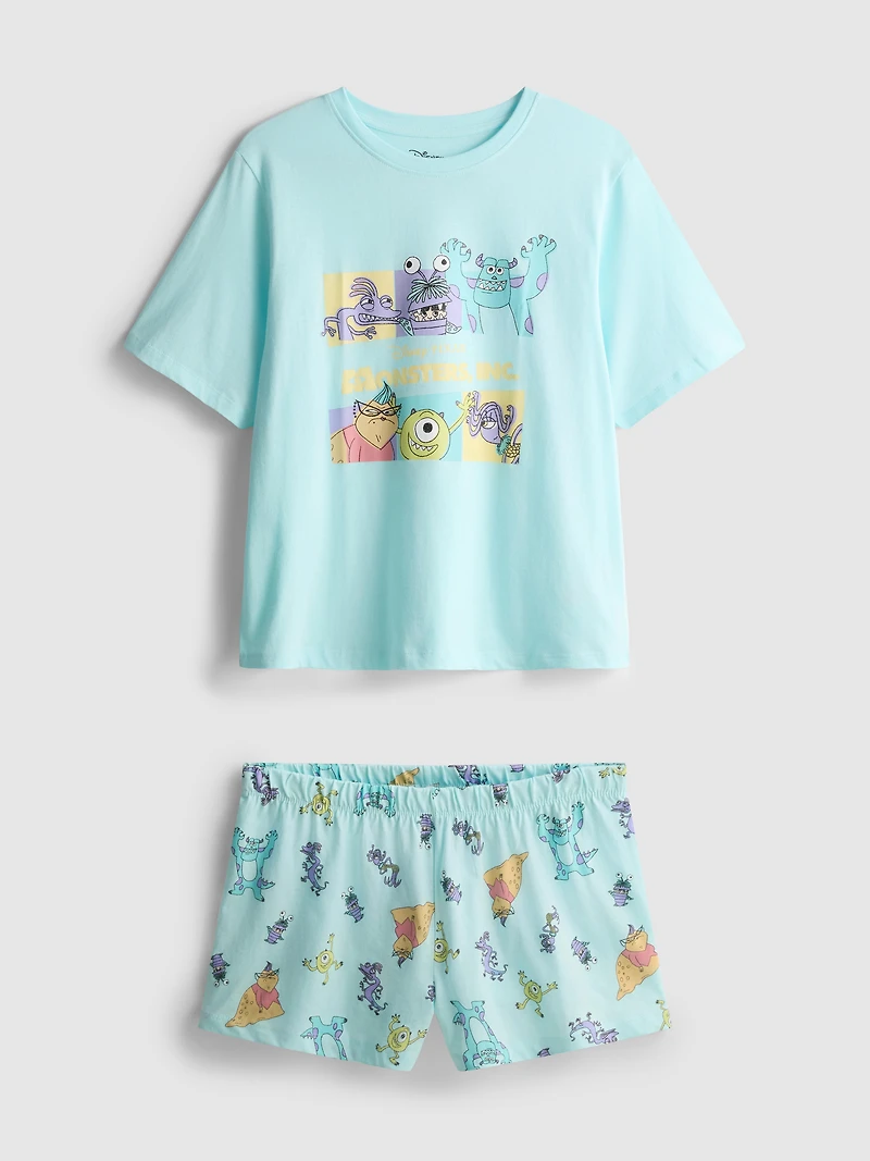 Disney Pixar’s Monster Inc Graphic Shorty Pajamas