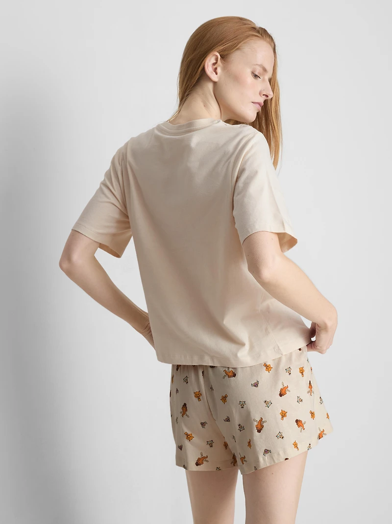 Disney’s Ice Age Cotton Graphic Shorty Pajamas