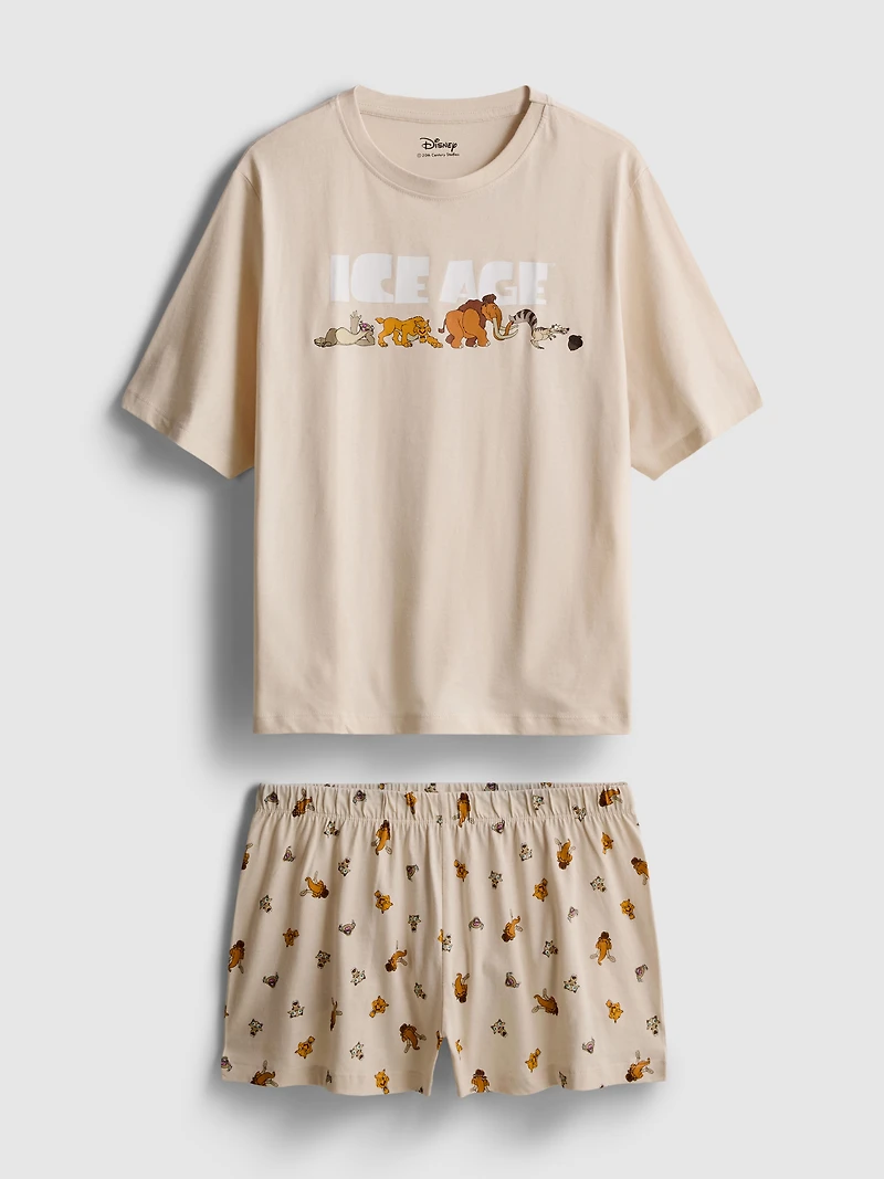 Disney’s Ice Age Cotton Graphic Shorty Pajamas