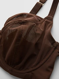2pk D-H Underwire Mesh Printed Bra