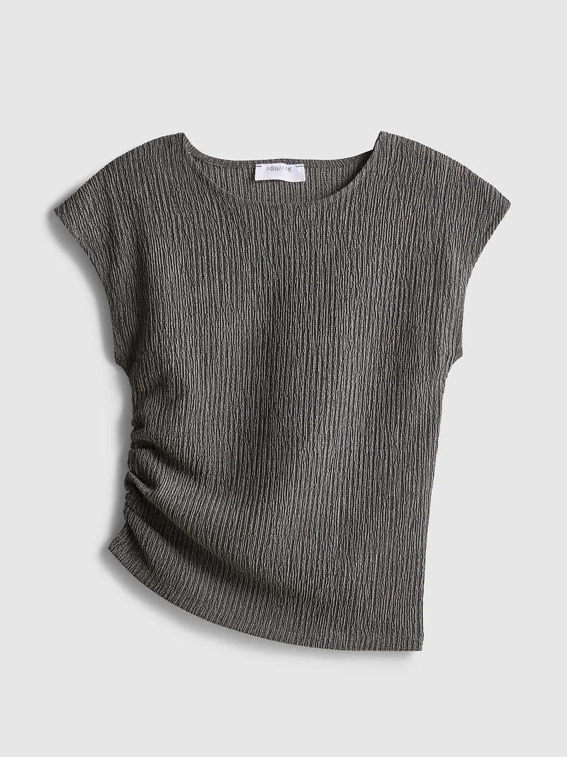 7-15yrs | Crinkle Ruched Blouse