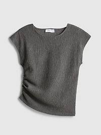 7-15yrs | Crinkle Ruched Blouse