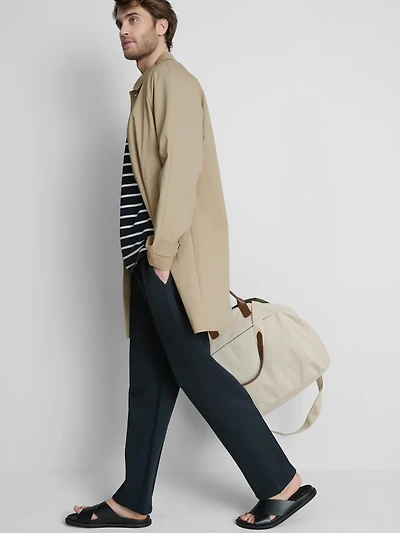 The Edit Button-Up Trench Coat