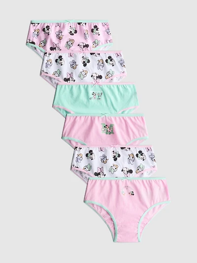 1.5-10yrs | 6pk Disney’s Minnie Mouse Briefs