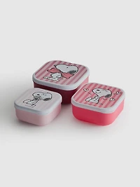 3pk Peanuts Snoopy Snackpots