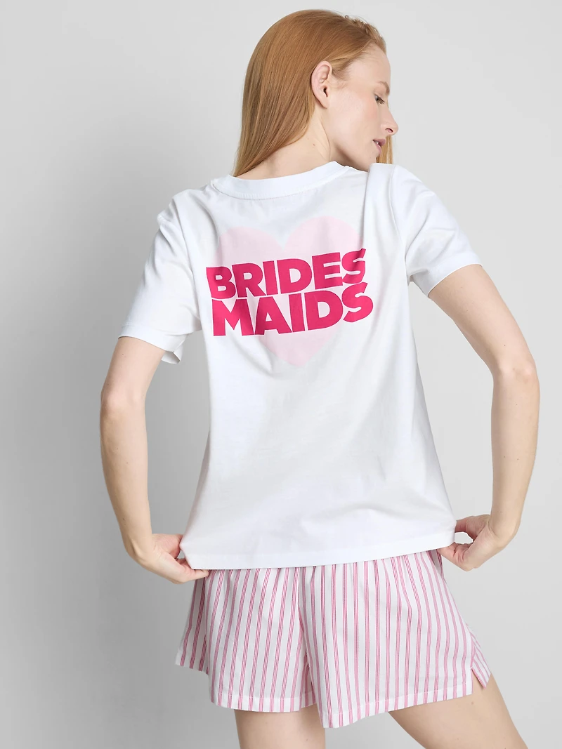 Bridesmaids Cotton Graphic Shorty Pajamas