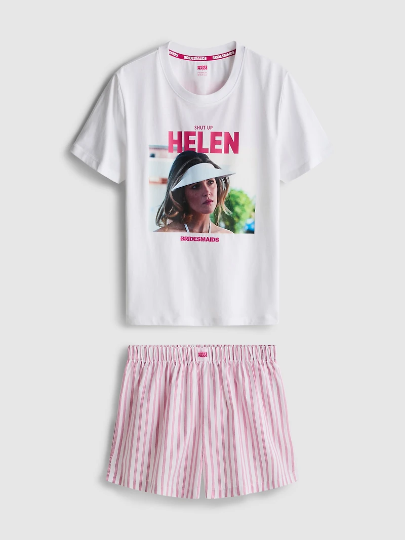 Bridesmaids Cotton Graphic Shorty Pajamas