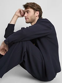 The Edit Button-Up Plisse Jacket