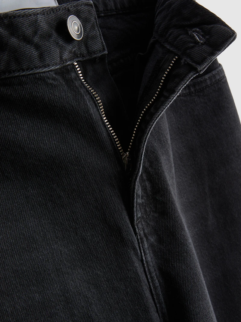 High-Waisted Straight-Leg Jeans