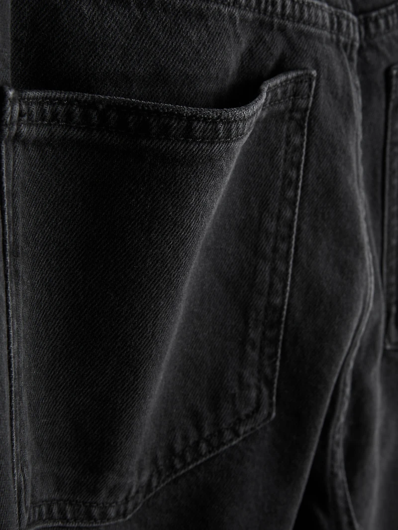 High-Waisted Straight-Leg Jeans