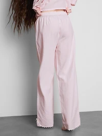 Cotton Oxford Pajama Bottoms