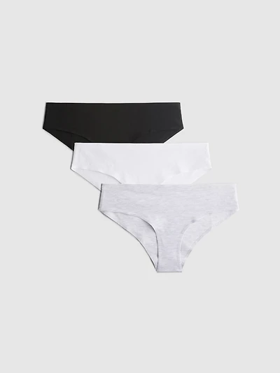 3pk Cotton Rich Invisible Brazilian Briefs