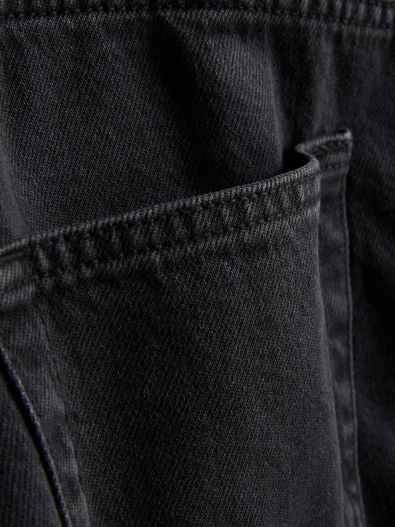 Cotton Denim Mini Skirt