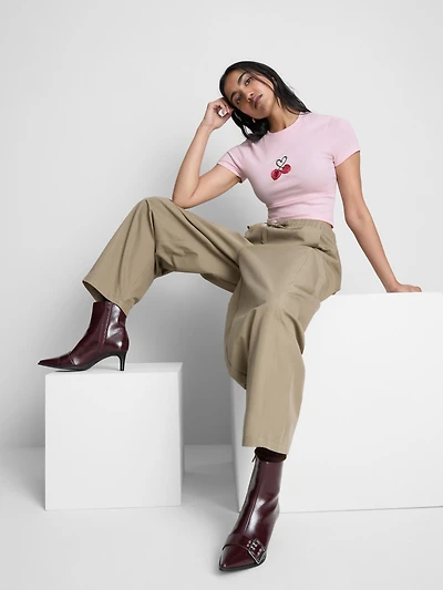 Cotton Embroidered Baby Tee