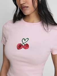 Cotton Embroidered Baby Tee
