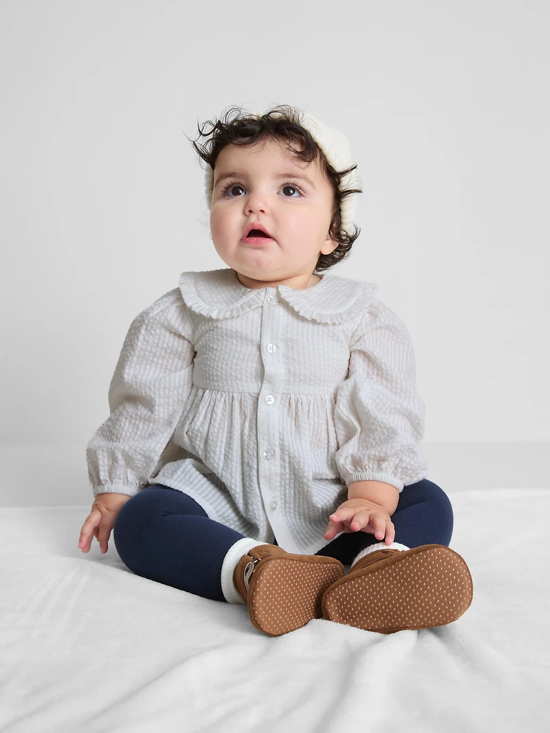 0-36mths | Collared Long-Sleeve Blouse