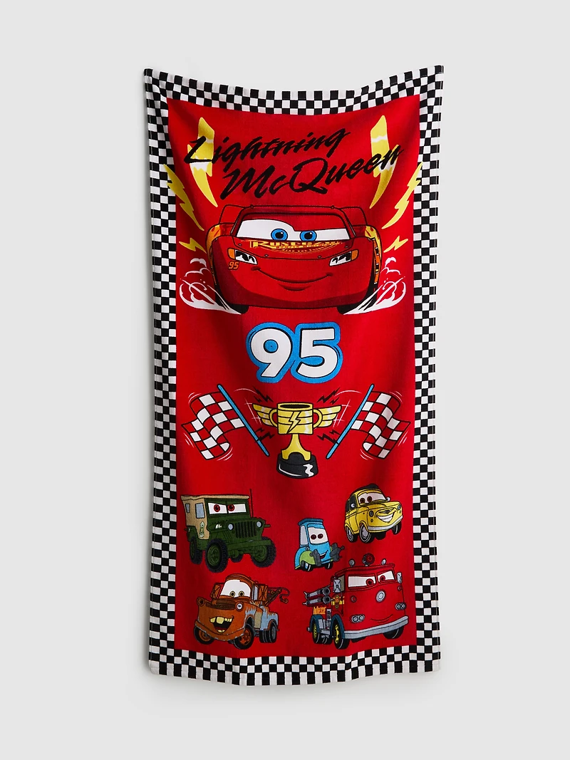 Disney's Cars Lightning McQueen Bath Towel