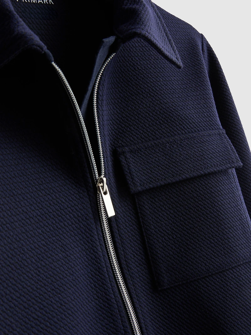 7-15yrs | Jacquard Zip-Up Jacket and Joggers Set