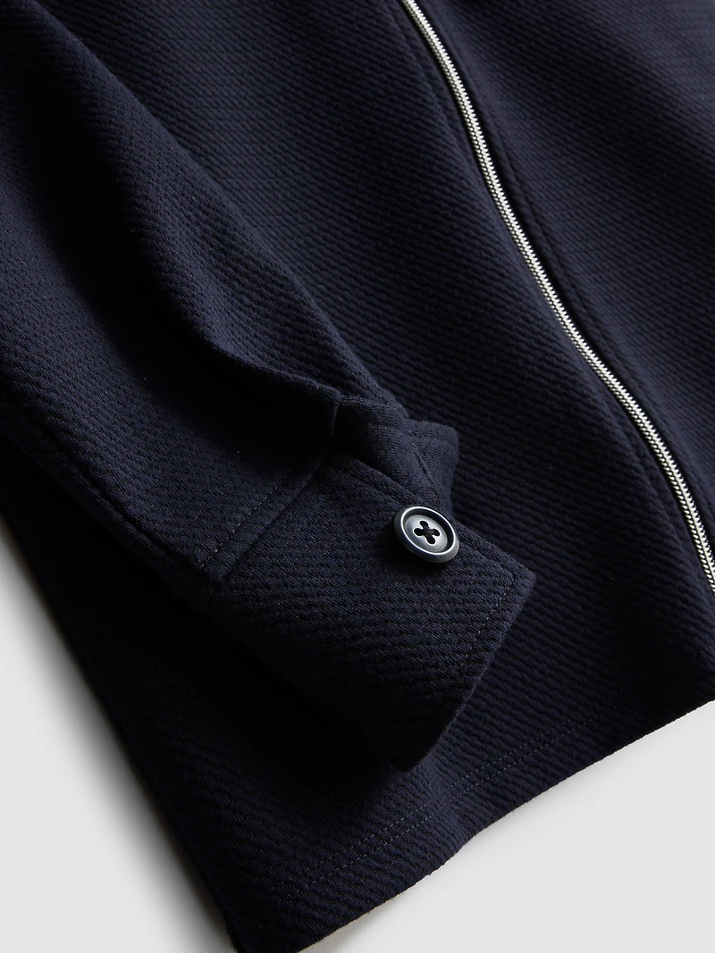 7-15yrs | Jacquard Zip-Up Jacket and Joggers Set