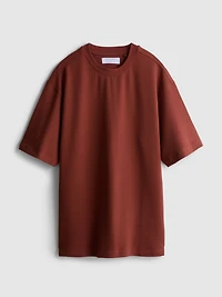 The Edit Short Sleeve Textured T-Shirt