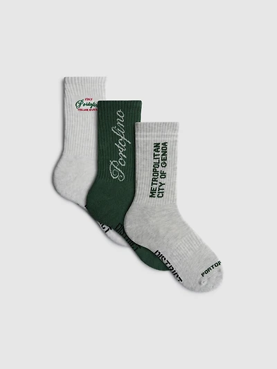 3pk City District Socks