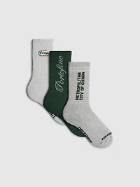 3pk City District Socks