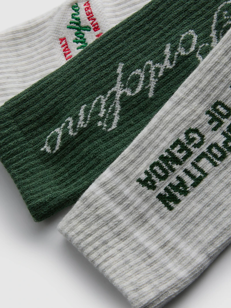 3pk City District Socks