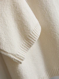 Broderie Hem Short Sleeve Sweater