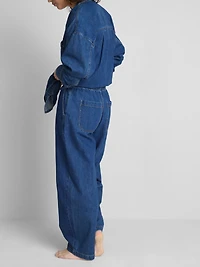 Cotton Denim Tapered Jogger Jeans