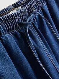 Cotton Denim Tapered Jogger Jeans