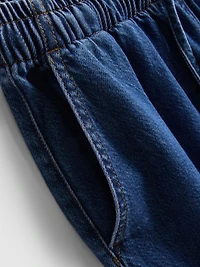 Cotton Denim Tapered Jogger Jeans