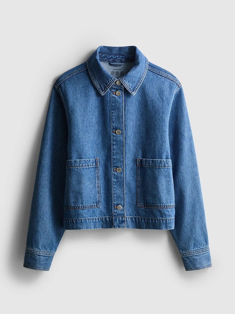 Cotton Patch Pocket Denim Jacket