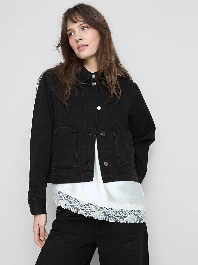 Cotton Patch Pocket Denim Jacket