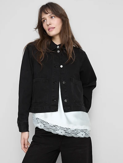 Cotton Patch Pocket Denim Jacket