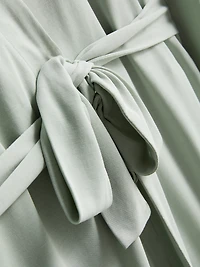 Modal-Rich Lace-Trim Robe