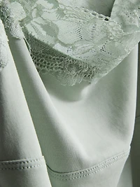 Modal-Rich Lace-Trim Cami Top