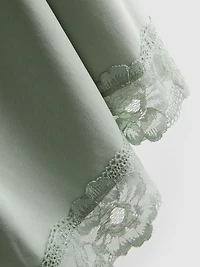 Modal-Rich Lace-Trim Slip Dress