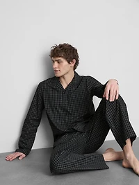 Long Plaid Poplin Pajamas