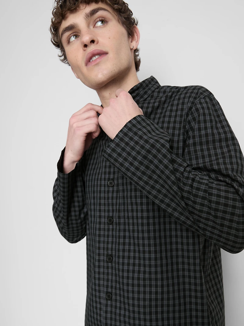 Long Plaid Poplin Pajamas