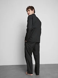 Long Plaid Poplin Pajamas