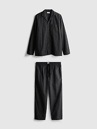 Long Plaid Poplin Pajamas