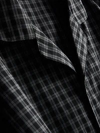 Long Plaid Poplin Pajamas