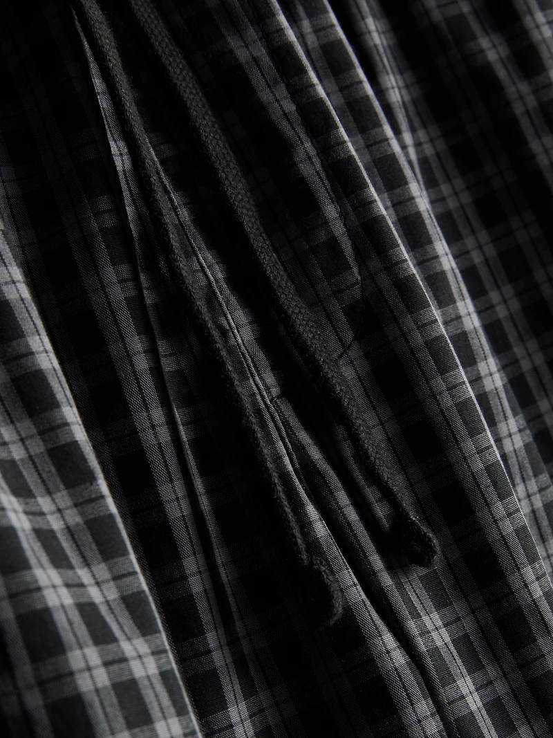 Long Plaid Poplin Pajamas