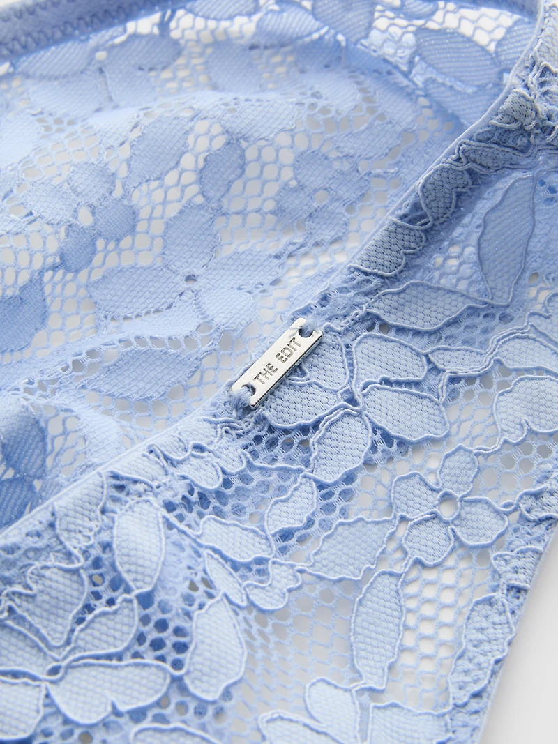 The Edit Floral Lace Brazilian Briefs