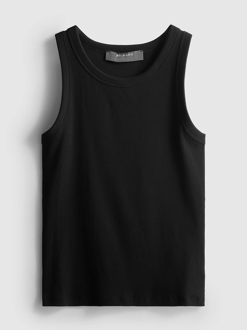 Cotton Rich Ribbed Racerback Tank