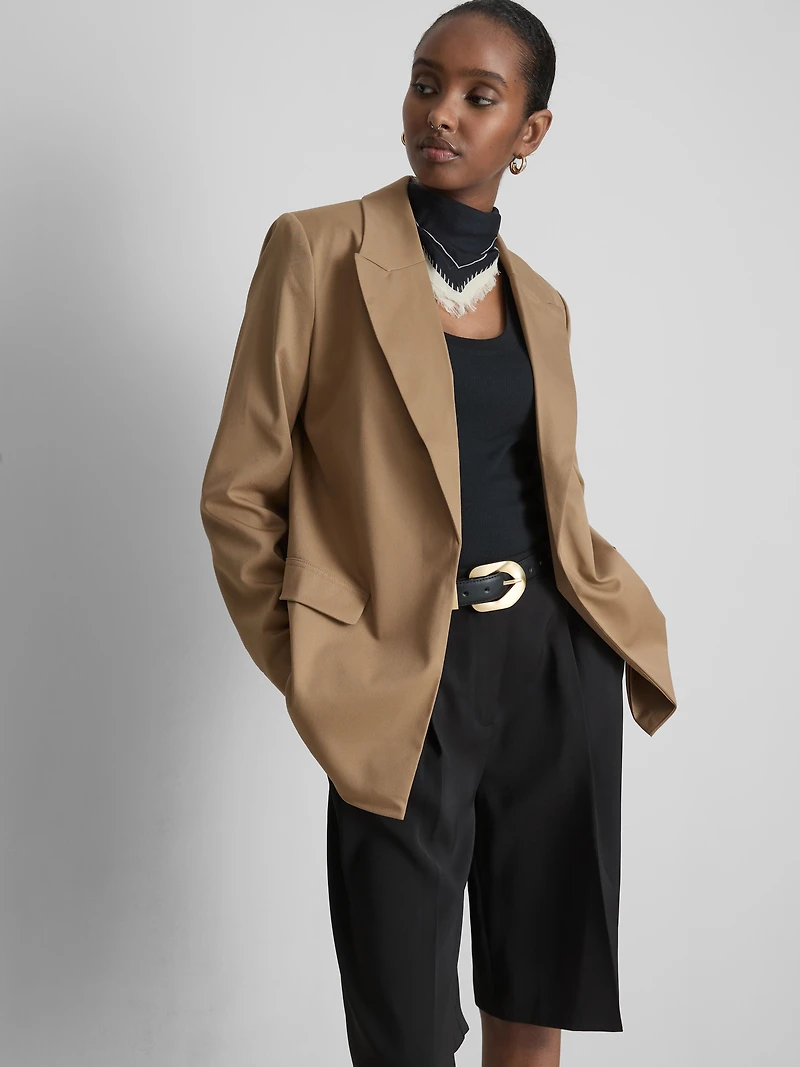 Oversized Single-Breast Blazer