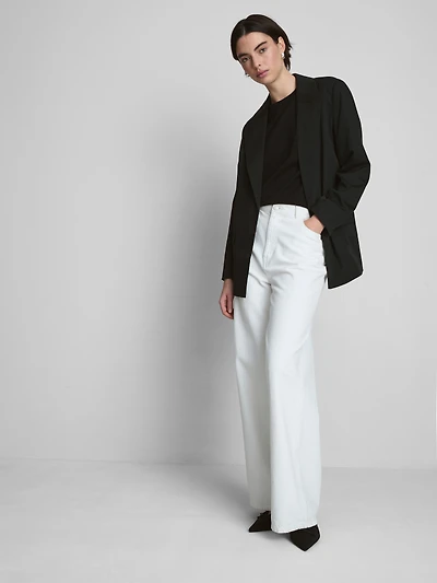 Oversized Single-Breast Blazer